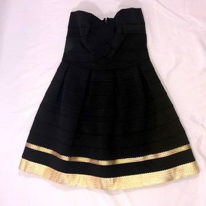 Strapless bandage dress